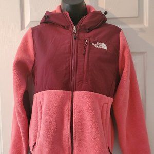 Women's North Face Hooded Fleece Jacket Coat Denali